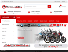 Tablet Screenshot of motociclistaonline.it